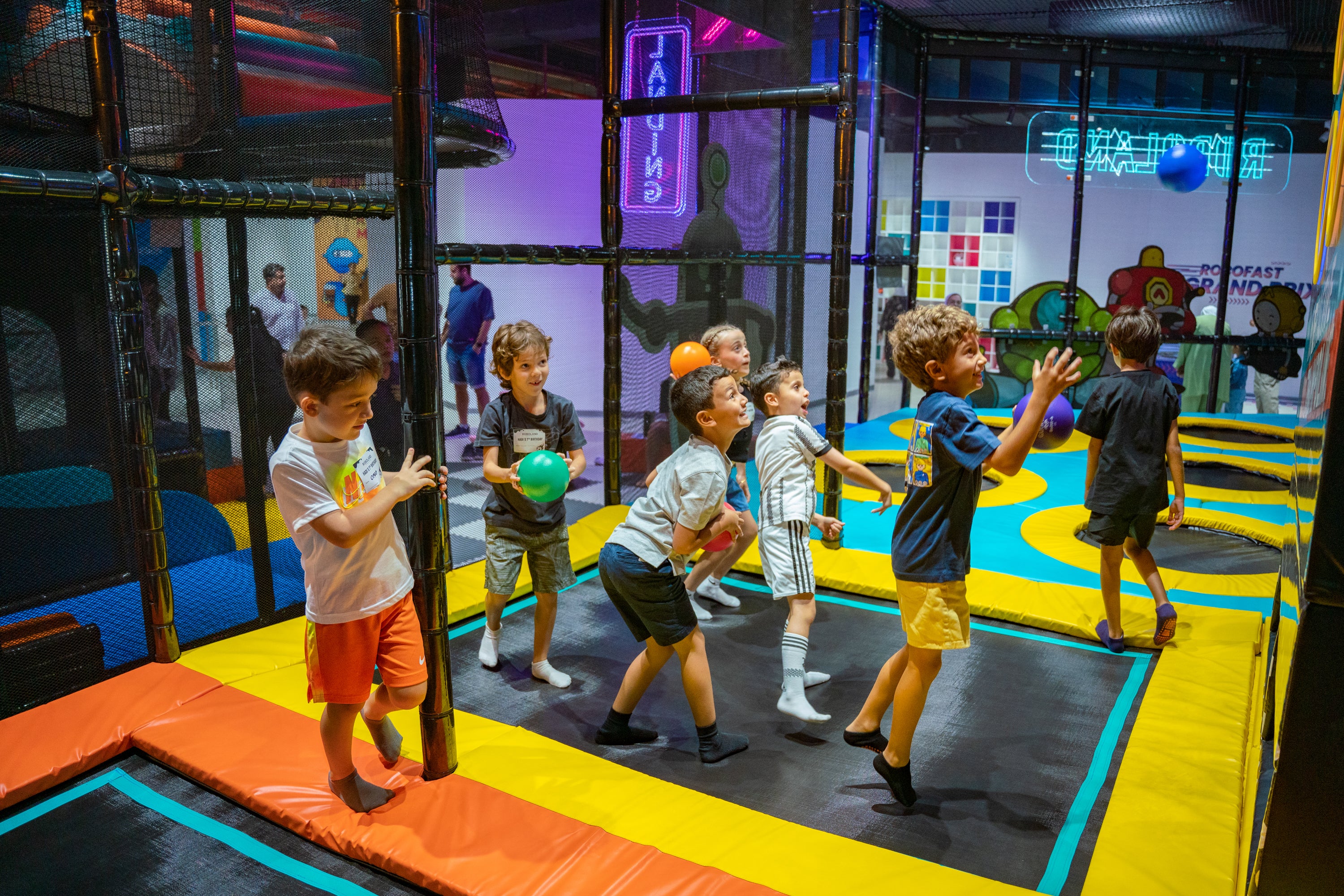 Children on field trip at RoboLand's play museum in Dubai