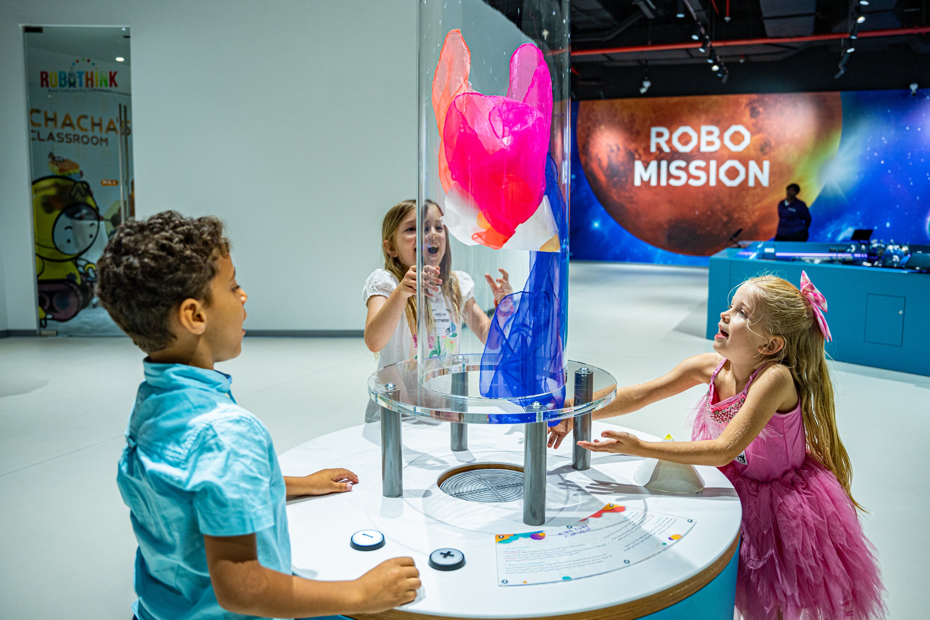 Children enjoying interactive play at RoboExplore