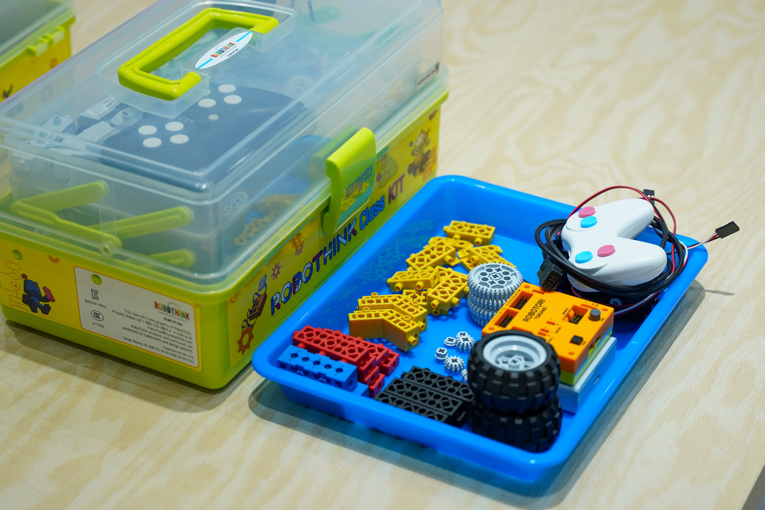 STEM materials for RoboLand's RoboThink workshops where children can enjoy coding and robotics classes