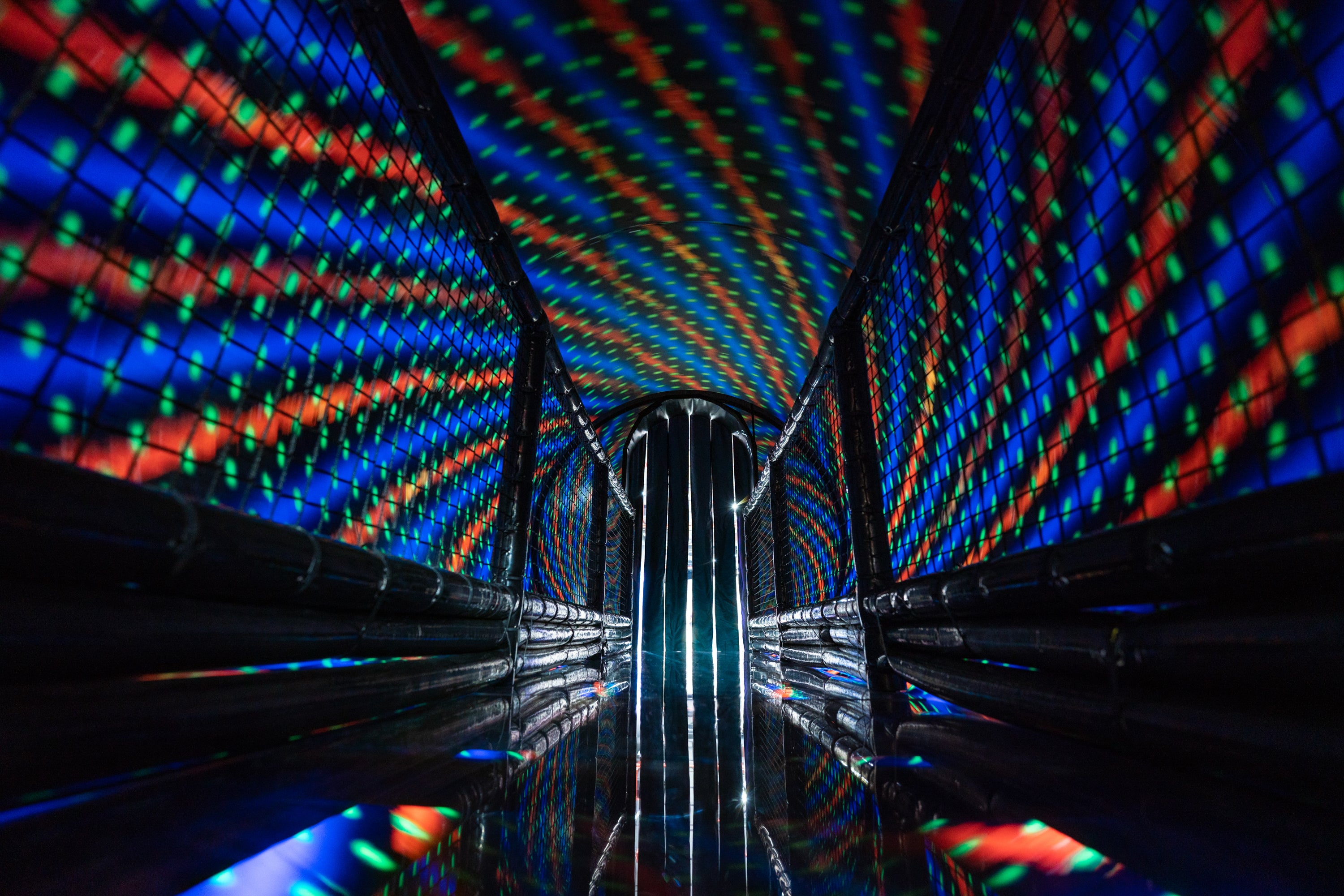 Step into the future with RoboLand's exclusive vortex tunnel in Dubai, fun for kids of all ages